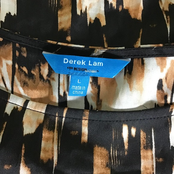 Derek Lam Women’s Drawstring Tunic short Sleeve Multicolor Size Large  E… - Picture 8 of 8